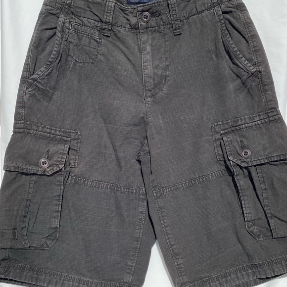 Pre- Owned Gently Worn American Eagle Longboard Men’s 26 Cargo Shorts Grey - Picture 2 of 11